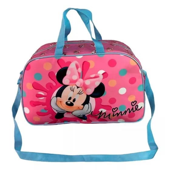 Bolsa Sacola Escolar Passeio Minnie Mouse Chiclete Desenho