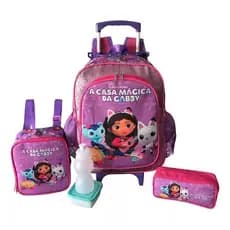 Kit Mochila Escolar A Casa Mágica Da Gabby Tam G Rodinhas