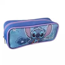 Estojo Escolar Infantil Organizador Lilo & Stitch Aloha Azul Promoção