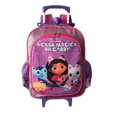 Mochila Escolar A Casa Mágica Da Gabby G Rodinhas Meninas