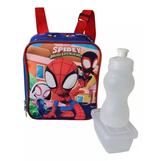 Lancheira Escolar Térmica Homem Aranha Spidey Meninos
