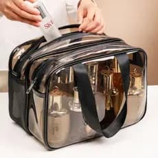 Necessaire Feminina Grande Viagem Bolsa Organizador Maquiagem