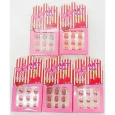 Kit 60 Unhas Postiça Infantil 5 Caixas Revenda Atacado/Contém Comprimidos de cola sólida-YOUYI