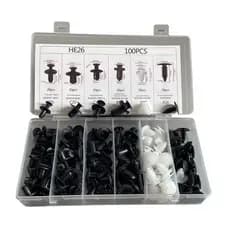 Kit 100 Presilha De Fixação Parachoque Parabarro