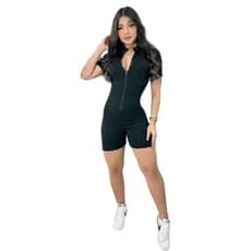 Macaquinho Feminino Canelado 3D Moda Blogueira