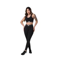 Roupa de Academia Feminina Conjunto Legging  + Top Fitness Premium Sem Transparencia