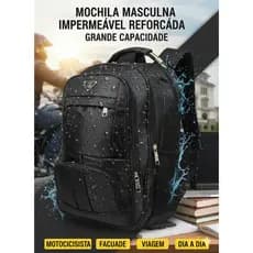 Mochila Grande Masculina Impermeável e Reforçada - Perfeita para Motoboy  Moto e Dia a Dia