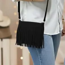 Bolsa de Franja Junina Boiadeira São João com Alça Regulável Ideal para Festa de Peão