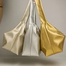 Bolsa Feminina Estilo Sacola Grande Elegante Macia Casual Crossbody  Ano Novo Reveillon