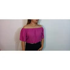 cropped ciganinha feminino blusa curta soltinha