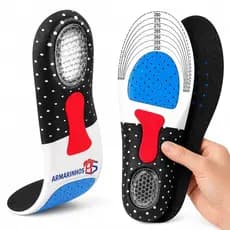 Par Palmilha Ortopédica Com Gel Ajustável Anti Impacto Pé Calcanhar Amortecimento Trabalho Esportes