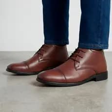 Bota Masculina Social Chukka Confortável Casual Chelsea Coturno Botina Trabalho Presente Dia Pais