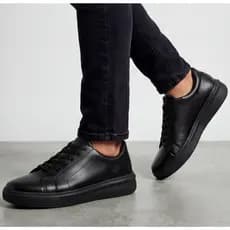 Tênis Masculino Casual Sola Alta Confortável Oxford Sapatênis Couro Presente Dia Pais Social Noivo