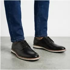 Sapato Casual Masculino Oxford Confortável Sapatenis Social Mocassim Derby Presente Dia Pais Couro