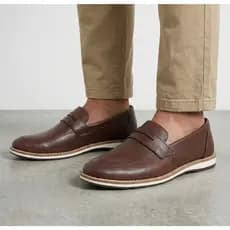 Sapato Mocassim Casual Masculino Loafer Confortável Social Sapatênis Couro Oxford Presente Dia Pais