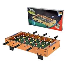 Pebolim Totó Infantil Mesa Futebol 70cm 18 Jogadores Completo com Bolas Super Craque DM Toys