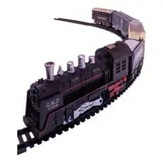 Ferrorama Trem Elétrico Infantil com Trilho Luz e Som Locomotiva Brinquedo Ferrovia Completa
