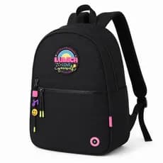 Mochila de Costas Passeio Luluca Preta Juvenil