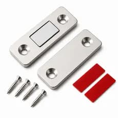Fecho Magnético Para Porta Armário Gaveta Móveis 4 x1,5cm (par)