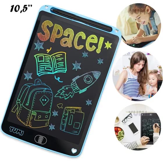 Lousa Digital Colorida Tablet Mágica 10,5  Polegadas Tablet Infantil de Escrever E Desenhar LCD