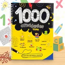Livro Infantil Educativo 1000 Atividades de Colorir, Escrever, Matemática Brincar e Aprender