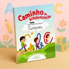 Livro Cartilha Caminhos Da Alfabetização Caligrafia Letra Cursiva Exercícios Atividades
