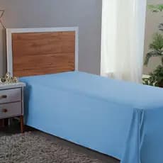 Lençol Solteiro 400 Fios Sem Elástico Micropercal LINHA PREMIUM Cama Box