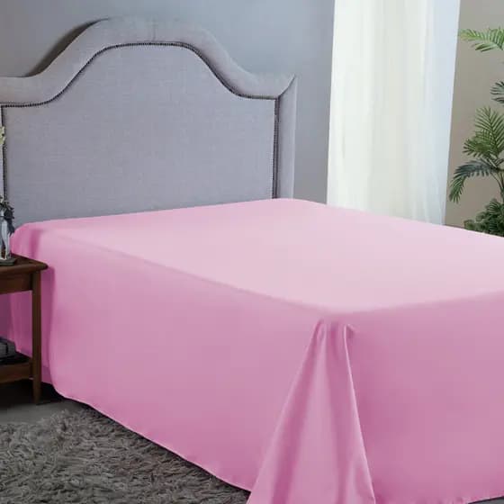 Lençol de Cama Queen 400 Fios Sem Elástico Tecido Macio Cama Box 30 Altura