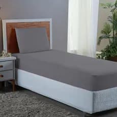Jogo Lençol de Cama Solteiro 400 Fios 2 peças Tecido Macio Cama Box 30 Altura