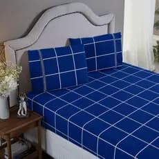 Lençol Estampado 3 Peças com Ponto Palito 400 Fios Jogo de Cama Box Acetinado