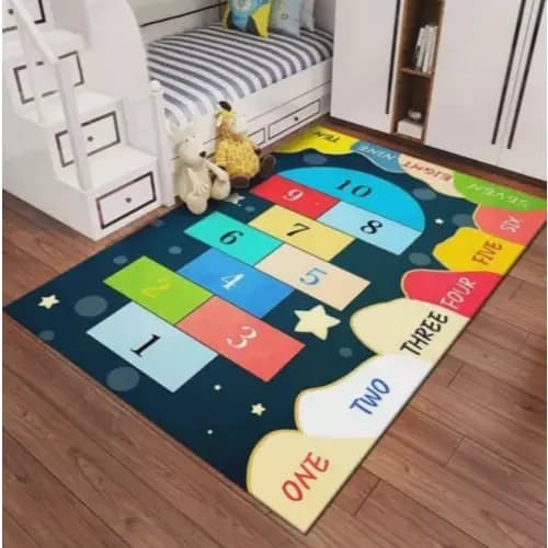 Tapete Infantil Belga Kids 1.0 x 1.40 Antiderrapante Estampado
