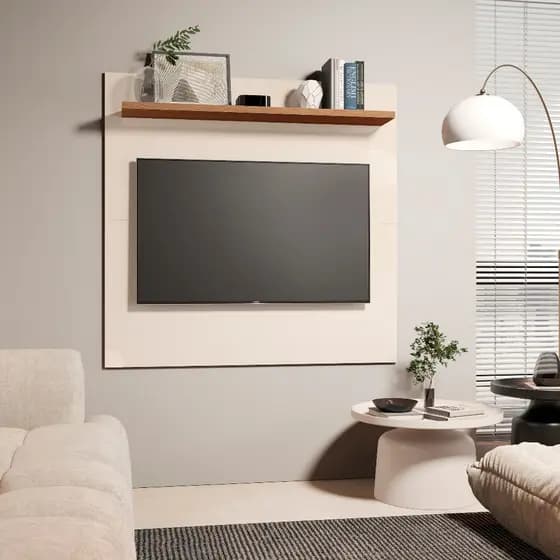 Painel Tv 32 Polegadas Ripado Decoração Quarto Sala Luxo Cores