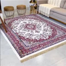 Tapete Turco com Padrão Indiano Tamanhos 300x250 e 380x250 Toque Exótico para Sala, Quarto e Escritório