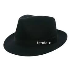 Chapéu Fedora Clássico Feltro Lã Aba Curta Pronto Entrega