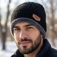 Touca Inverno Masculina Feminina Forro Pelúcia Interna Quentinha Grossa Moda Frio Intenso