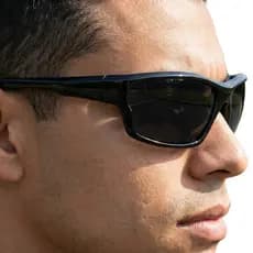 Óculos de Sol Esportivo Masculino Preto Lente Escura Proteção UV Estilo Performance Ciclismo MD-61
