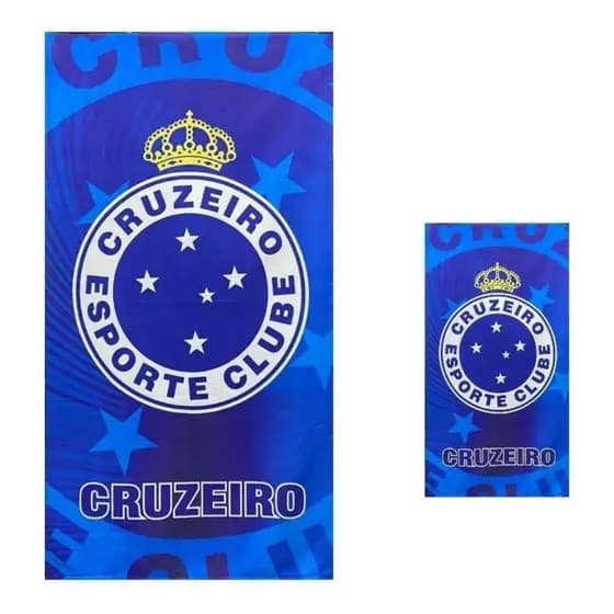 Toalha De Banho Do Cruzeiro Kit Com Duas Toalhas Estampadas Banho E Rosto