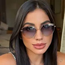 oculos lançamentos gatinho metal maxi de sol grande luxo feminino espelhados praiano