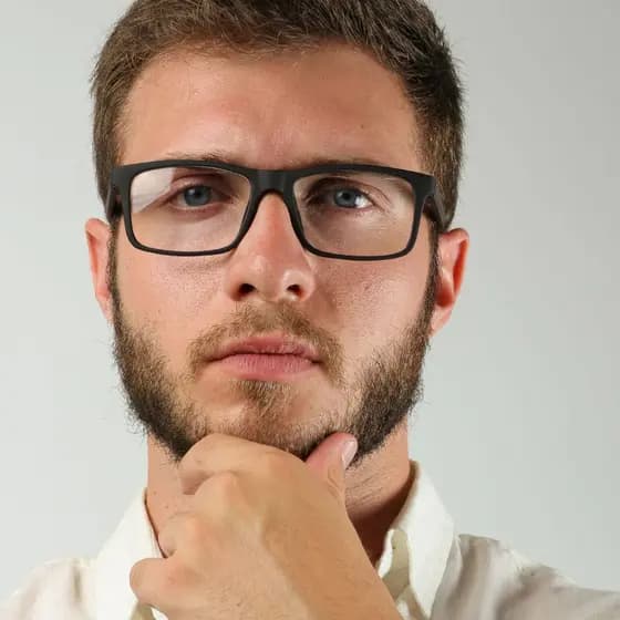 Óculos Quadrado Armação Masculina Sem Lente Grau Visual Estiloso Aceita Grau Acetato Design Minimalista