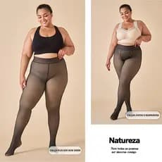 Meia-Calça Térmica Forrado Grosso Translúcida Leggings De Lã Quente Das Mulheres De Winter
