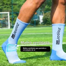 Kit 10 Pares Esportes de Proteção de Tubo Longo de Compressão Respirável Masculina