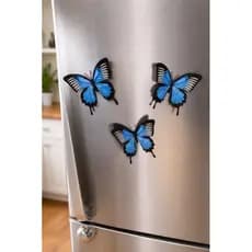 Borboleta imã geladeira 3D Decoração kit