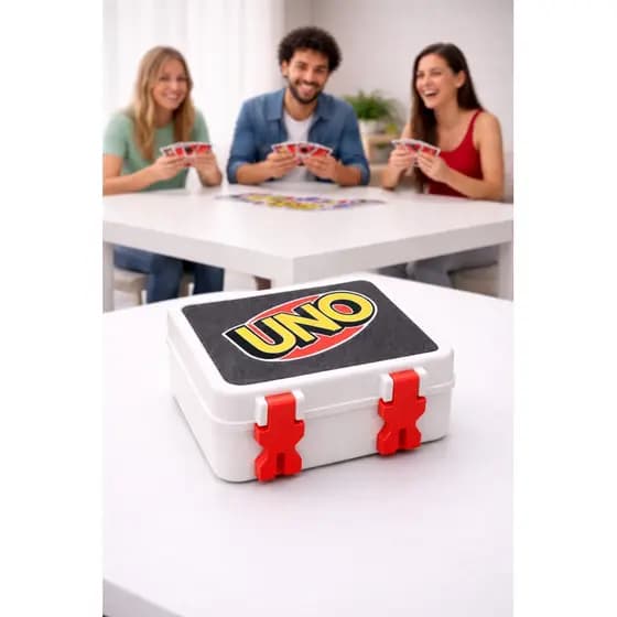 Caixa Box para Uno Baralho Case Jogo Uno Box