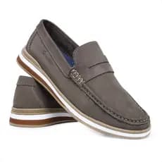 Mocassim Masculino de Couro Dockside Casual Formal Para Usar Com Jeans Schiareli 2024
