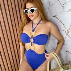 Maiô Feminino Engana Mamãe 3 Argolas Luxo Poliamida  - Tamanho M (38/42)