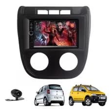 Kit Multimidia 7 Fox Crossfox 2003 a 2009 G1 Bt Fm Espelhamento + Camera Ré