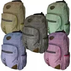 Mochila em Lona Original Keuven Porta Notebook Masculina Feminina