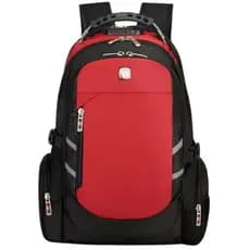 Mochila Alça Cabo de Aço Saída Fone de Ouvido e Usb Com Cadeado