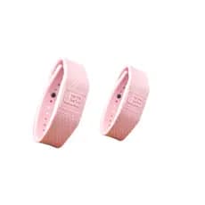 Kit 2 Pulseiras Magnéticas Bioquantica Energia Equilíbrio Rosa Jbb
