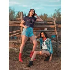 Blusinha Feminina Vaquinha Neon Estampada estilo Country